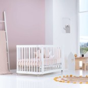 Alondra - Lettino evolutivo Crea DUE -  Lettino-Letto montessoriano-Scrivania - Colore: Bianco