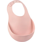 Beaba - Bavaglino in silicone impermeabile - regolabile - Colore: Rosa