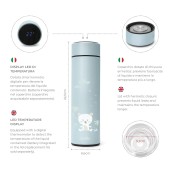 Nuvita - Thermos liquidi Digitale - con indicatore di temperatura - Colore: Azzurro