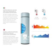 Nuvita - Thermos liquidi Digitale - con indicatore di temperatura - Colore: Azzurro