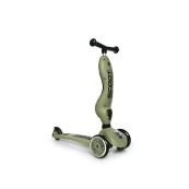 Scoot & Ride - Monopattino e Triciclo 2 in 1 Highwaykick 1 - Colore: Olive