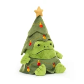 Jellycat - Peluche morbido Albero di Natale Rick la rana