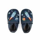 Bobux - Scarpina Soft Sole Tg. 2XL - La cosa migliore dopo i piedi scalzi! - Colore Bobux: Cosmic Rocket Navy