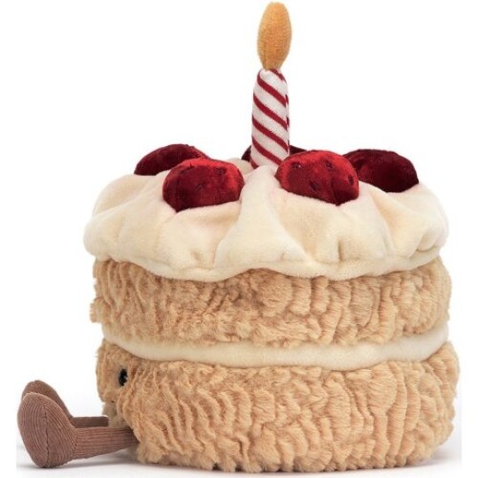 Jellycat - Peluche morbido Torta di compleanno adorabile