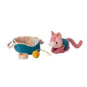 Lilliputiens - Gioco peluche Jeanne il gatto e il suo cestino