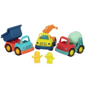 Bs Toys - Happy Cruisers - 3 little truck set