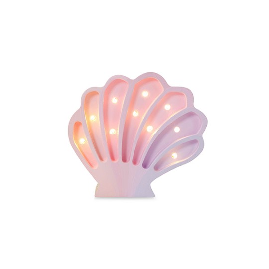 Little Lights - Lampada LED Conchiglia Marmaid Pink con regolatore di luminosità - Fatta a mano