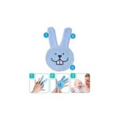 Mam - Guanto spazzolino oral care Rabbit - Colore: Azzurro