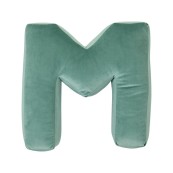 Betty's Home - Cuscino decorativo Alfabeto - Lettera M - Colore: Menta