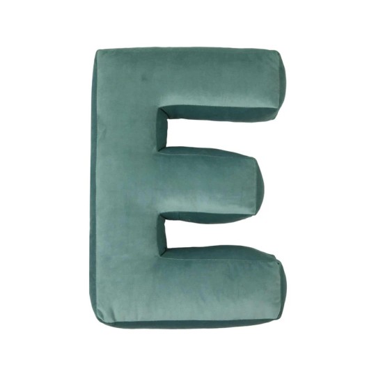 Betty's Home - Cuscino decorativo Alfabeto - Lettera E - Colore: Menta