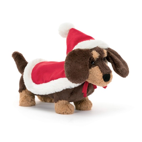 Jellycat - Peluche morbido Natale Bassotto Warmer