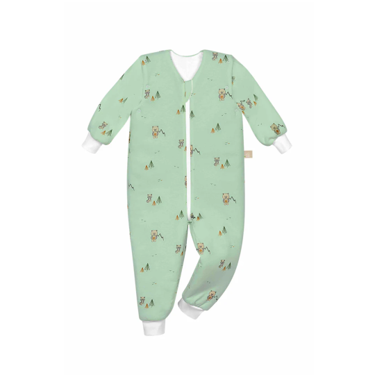 Baby Nest - Sacco nanna con gambe tog 2.5 (86/92cm) - Colori Baby Nest: TwoFriends Greenery