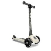 Scoot&Ride - Monopattino a 3 ruote HighWaykick 3 - Pieghevole e ruote Led - Colore: Ash