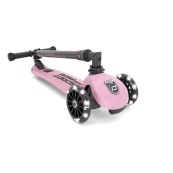 Scoot&Ride - Monopattino a 3 ruote HighWaykick 3 - Pieghevole e ruote Led - Colore: Rosa