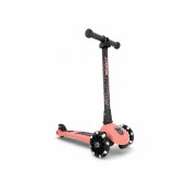 Scoot&Ride - Monopattino a 3 ruote HighWaykick 3 - Pieghevole e ruote Led - Colore: Peach