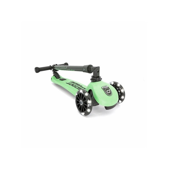 Scoot&Ride - Monopattino a 3 ruote HighWaykick 3 - Pieghevole e ruote Led - Colore: Kiwi