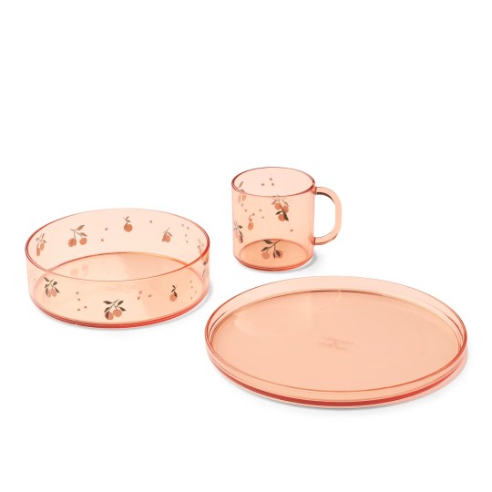 Liewood - Set stoviglie Siva in Tritan - Colore Liewood: Peach / Sea Shell