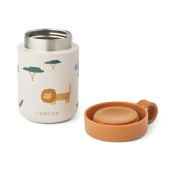 Liewood - Thermos Pappa Kiani - con copertura in silicone - Colore Liewood: Safari Sandy