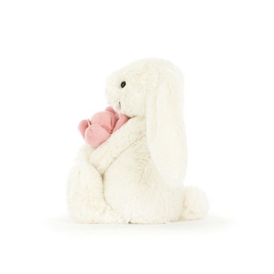 Jellycat - Peluche morbido Coniglio Timido con Peonie