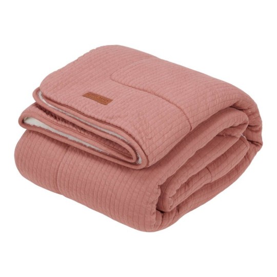 Little Dutch - Coperta morbida per lettino 110x140cm - Colori Little Dutch: Pure Pink Blush