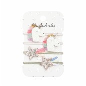 Rockahula Kids - Elastici per capelli Arcobaleno unicorno