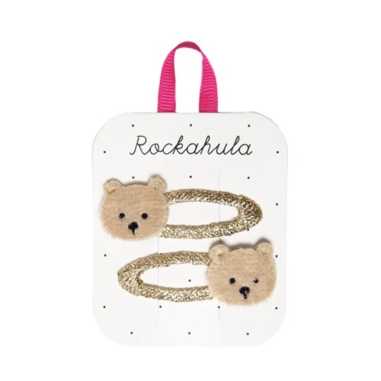 Rockahula Kids - Fermagli per capelli Orso Teddy