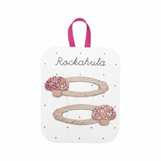 Rockahula Kids - Fermagli per capelli Funghi glitter