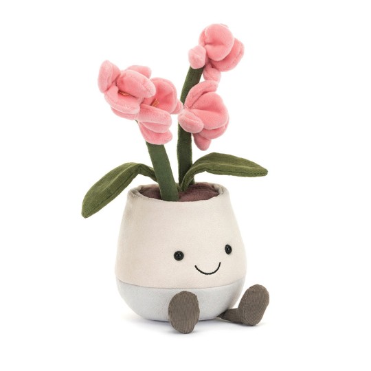 Jellycat - Peluche morbido Orchidea rosa