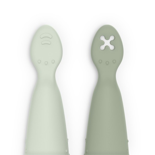 Suavinex - Set 2 precucchiai in silicone - Colori Suavinex: Nude