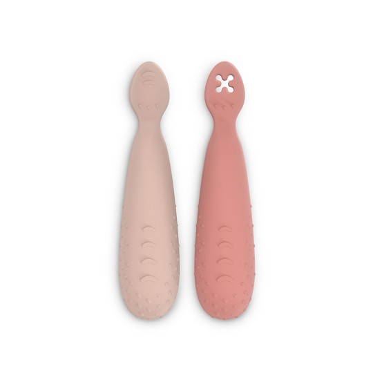 Suavinex - Set 2 precucchiai in silicone - Colori Suavinex: Nude