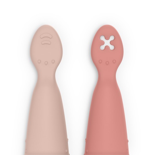 Suavinex - Set 2 precucchiai in silicone - Colori Suavinex: Nude